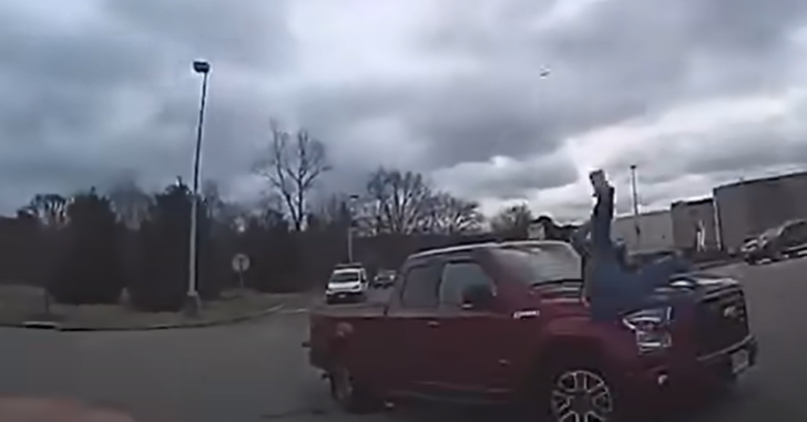 WATCH: Citizen Uses Truck To Run Over Armed Suspect Running From Police